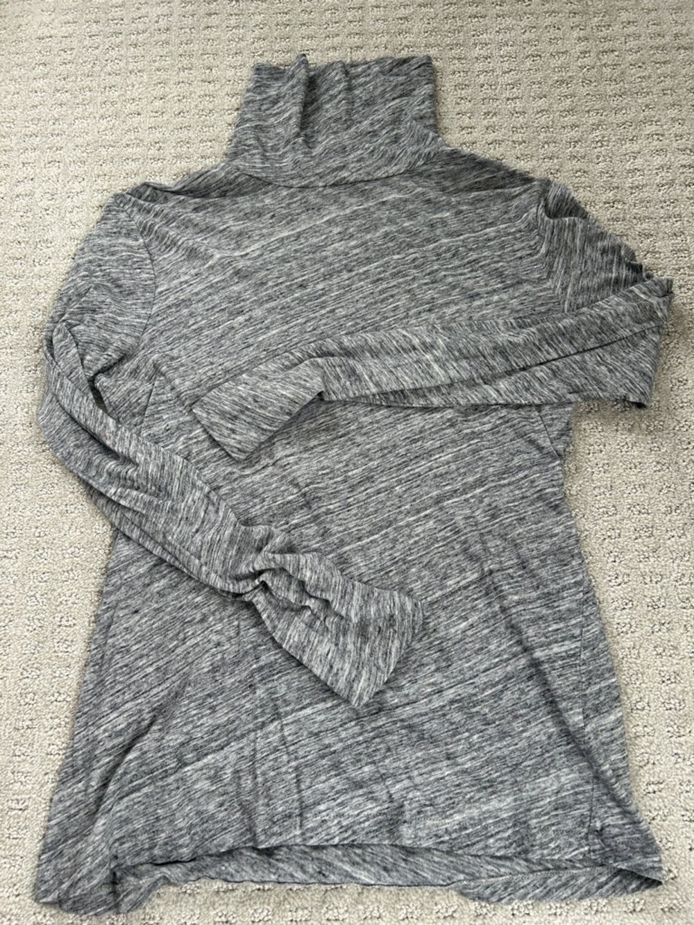 J. Crew tissue tee Heather Gray Turtleneck cotton Top